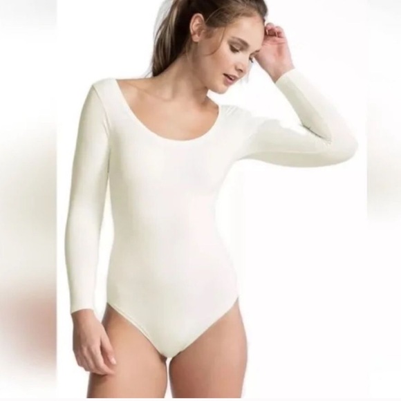 SPANX Long Sleeve Base Body Suit Tummy Slimming Powder NWT - Picture 1 of 7